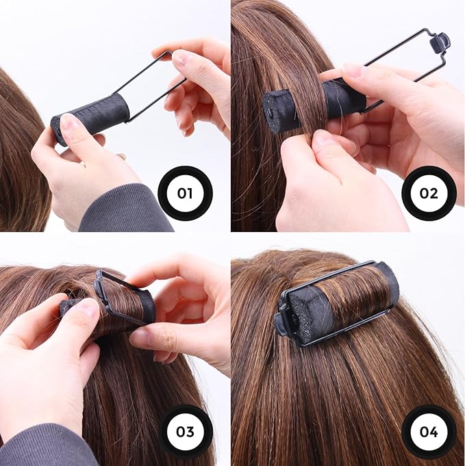DONNA Foam Rollers for Hairdressing and Heatless Styling (7/8"(D) MEDIUM)