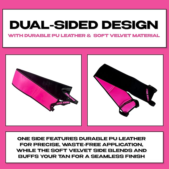 FAKE YOU! Back Tanning Applicator – Dual-Sided Back Tanner for Seamless Application – Reusable Back Applicator for Tanning Mousse - Perfect fot Fake Tan