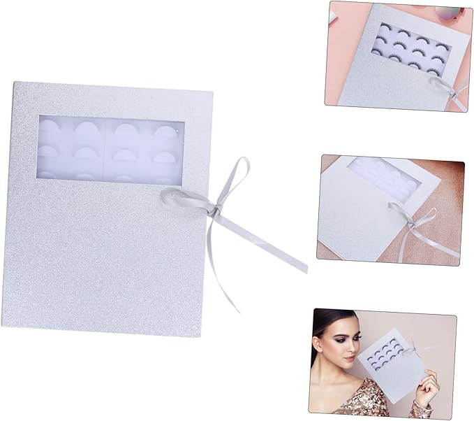 Empty Eyelash Organizer Box with Tray Lightweight and Durable False Eyelash Storage Case with Transparent Window for Easy Viewing for Travel Office and Gatherings Capacity
