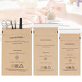 100Pcs Disposable Self-Sealing Sterilizer Pouches for Nail Tool,LXIANGN Dry Heat Autoclave Nail Tools Sterilizer Bags Kraft Paper Cleaning Bags For Dentist Tools and Nail Art Supplies (130MM x 200MM)