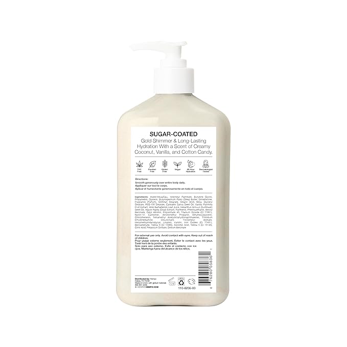 Hempz Cotton Candy Scented Body Lotion – Spun Sugar & Vanilla Bean, Hydrating Moisturizer for Dry Skin, Body & Hands, Self Care Routine Must Have, 17 fl oz