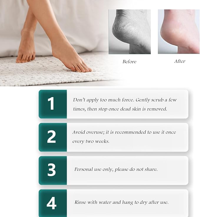 Dual-Sided Professional Pedicure Foot File - Stainless Steel Callus Remover for Hard Skin, Dry and Wet Use, Home or Salon Care, 2 Pack (White & Black)