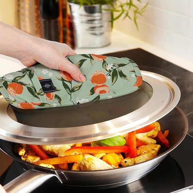 Pot Holders for Kitchen Heat Resistant Hot Pads for Countertops Oven Pot Holders Cotton Potholders for Kitchen Cooking Baking - 2PCS