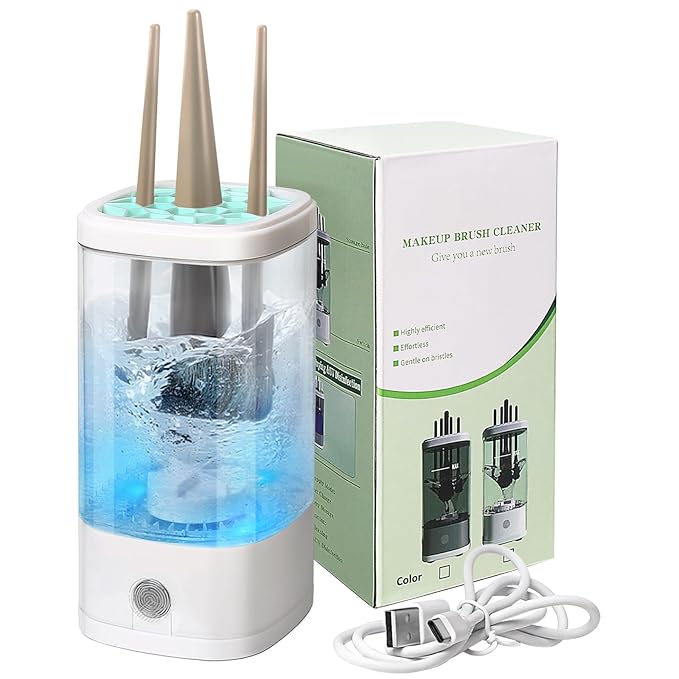 Electric Makeup Brush Cleaner, Automatic Makeup Brush Cleaning Machine, Ultimate Efficient, For All Size Makeup Brush