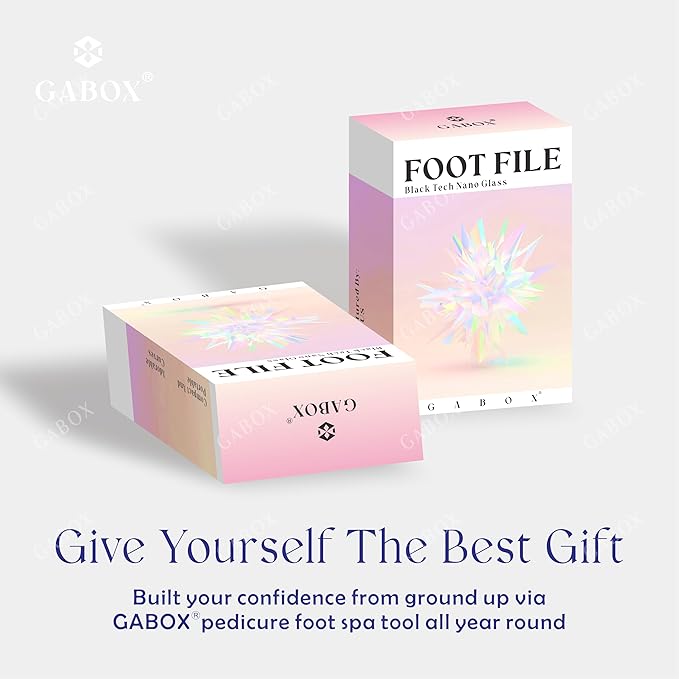 GABOX Nano Glass Pro Foot File - Callus Remover for Feet - Heel Foot Scrubber Dead Skin Exfoliator - Pedicure SPA Tool for Women & Men - Removedor de Callos en Los Pies - Crystal Green