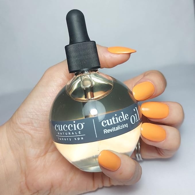 Cuccio Naturale Mango & Bergamot Revitalizing Cuticle Oil, Lightweight Fast-Absorbing Hydrating Nail & Cuticle Conditioner, Cold-Pressed Oils + Vitamin E, 2.30 Fl Oz