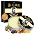 Beard Balm for Men, 100% Natural with Shea Butter, Argan Oil, Jojoba Oil, Vitamin E - 3.53OZ Conditioner Softener Moisturizer