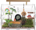 Acrylic Tarantula Enclosure – Escape-Proof Reptile Terrarium with Magnetic Lock, Front Opening for Easy Cleaning, Ideal for Jumping Spiders, Hermit Crabs & Small Pets