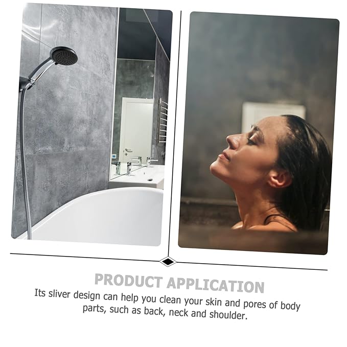 2pcs Exfoliating Back Scrubber Strap Soft Bath Accessory for Gentle Skin Cleansing and Massage Easy to Clean Suitable for All Skin Types