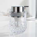 soap Dispenser (Foam-Clear/Silver -1PACK)