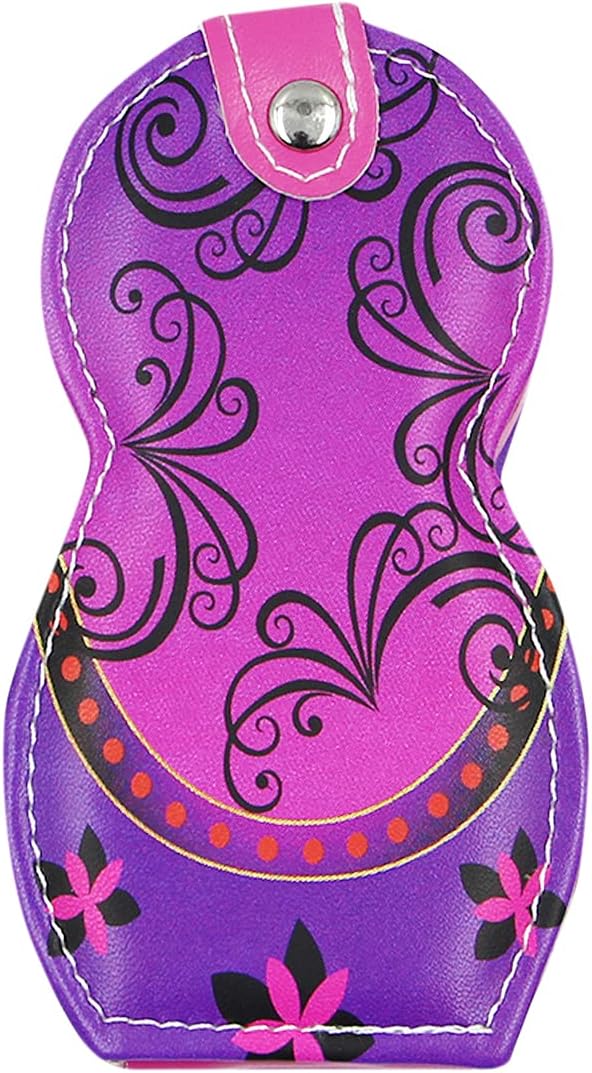 Aibearty Adorable Russian Doll Pattern Stainless Nail Clippers Set of 6Pcs, Professional Grooming Kit, Nail Tools with Luxurious Travel Case