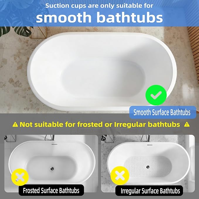 Iridesc Bubble Bath Mat Tub Spa Massager - Portable Spa Bubble Bath Massager with Remote Control, Upgraded Powerful Suction Cup, Pillow, Electric Air Pump, 6-Speed Bubbles for Home Relaxation