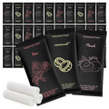 Moist Cotton Towel Bulk Moist Towelettes Individually Wrapped 8.7" x 8.7",White Towel Services,Refreshment Pre Moistened Towels Peach,Rose and Coconut for Sport Party Spa(Pack of 15)
