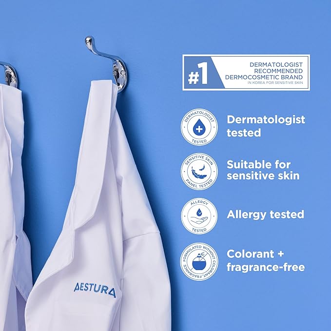 AESTURA ATOBARRIER365 Lightweight Korean Face Moisturizer with Ceramides | Strengthens Barrier, Fast-Absorbing Hydration, Suitable for Dry, Normal & Sensitive Skin, 90ML / 3.04 fl. Oz.