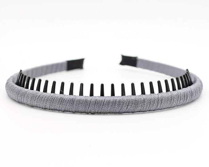 Fashion hair Accessories Hair band headbands for women/Girls Non-slip hairband Comfy Hair Hoop Resin teeth Comb (4 Colors)