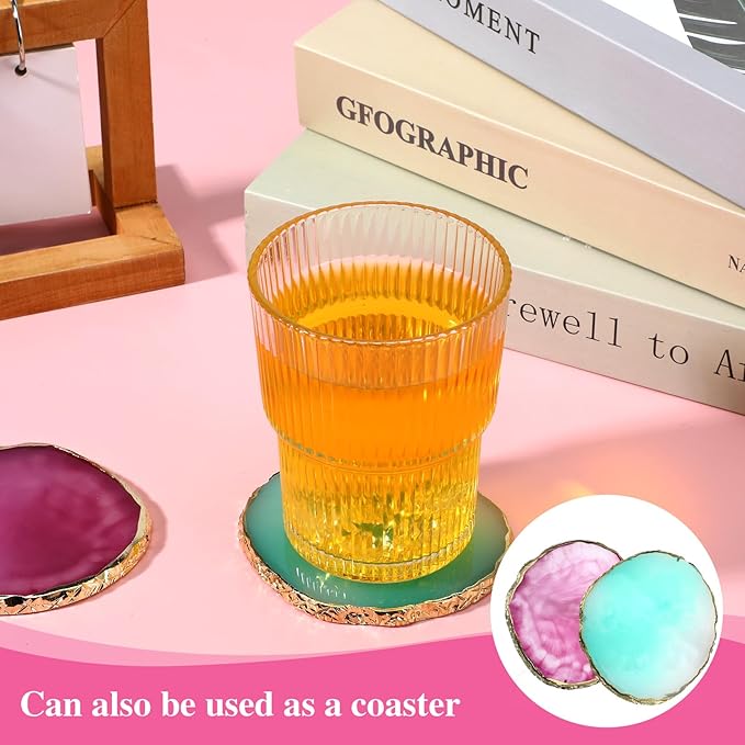 2PCS Nail Art Palette, Resin Nail Plates Makeup Mixing Palettes Gilded Edge Polish Palette Mixed Color Painting Irregularity Palettes Display Board for DIY Manicure Art Design Foundation Makeup