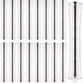 WILLBOND 60 Pcs Perm Rods for Long Hair Plastic Curl Rods Cold Wave Irons Curling Roller for Hair Styling Hairdressing Tools (0.63 Inch, White)