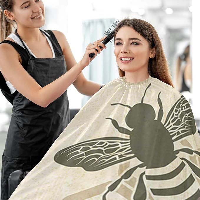 visesunny Professional Barber Cape Polyester Hair Cutting Salon Cape Apron Anti-Static Beard Bib Grooming Apron