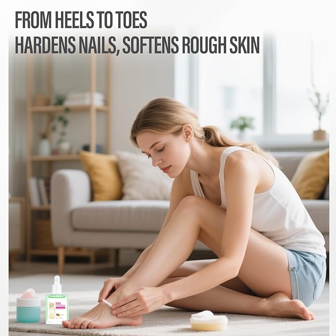 CHUCHU Nail Cuticle Oil Strengthener - Kiwi Scent Repair Growth Moisturizing Treatment - Natural Jojoba Vitamin B & E for Dry Cracked Nails
