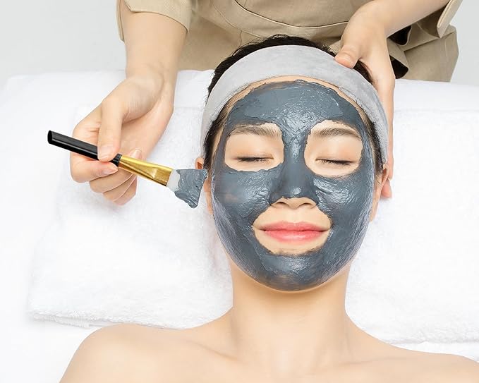 Mini Skater 24Pcs Soft Silicone Face Mask Brushes for Facial Mud Clay Charcoal Mixed Masks Hairless Moisturizers Body Lotion & Butter Applicator Skincare Beauty Tools (Black)