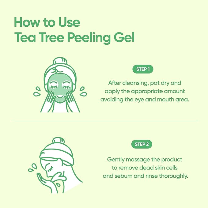 BANILA CO Clean It Zero Tea Tree Pore Peeling Gel | Facial Polish & Vegan Exfoliating Gel for Oily, Acne-Prone Skin | Gentle Scrub with BHA & Tea Tree for Smooth Texture & Clear Pores(120ml/4.05fl.oz)