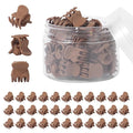 YOHAMA 36 pcs Dark Borwn Mini Hair Clips, Durable and Strong Tiny Hair Claw Claw Clips for Women and Men,Multifunction Hair Claw Good for Decroation Buns, Pining Bangs, Design Kids Hairstyles.
