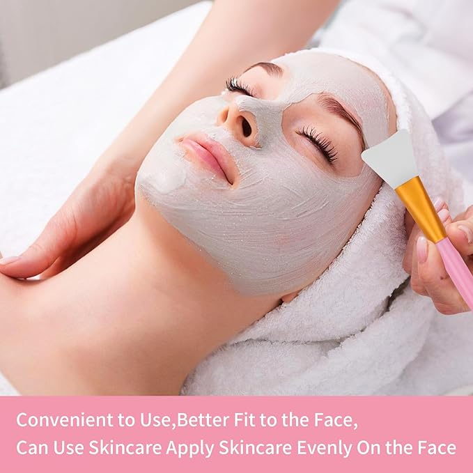 4 Pcs Silicone Face Mask Applicators, Flexible Facial Mud Masks Applicator, Face Scrubber,Supplies Tool for Applying Facial Mask,Sleeping Mask,Clay Mask,Body Lotion