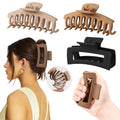 4 PCS Cloud Claw Clips for Women, Unsnappable Soft Hair Claws for Lying Down & Driving |Strong Hold Hair Claws for Thick Curly Hair | Hair Claw Clips for Hat, Hair Accessories for Sleeping & Travel