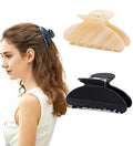 2 Pcs Small Medium Hair Claw Clips for Women Acetate Claw Hair Clips for Thin Fine Thick Hair