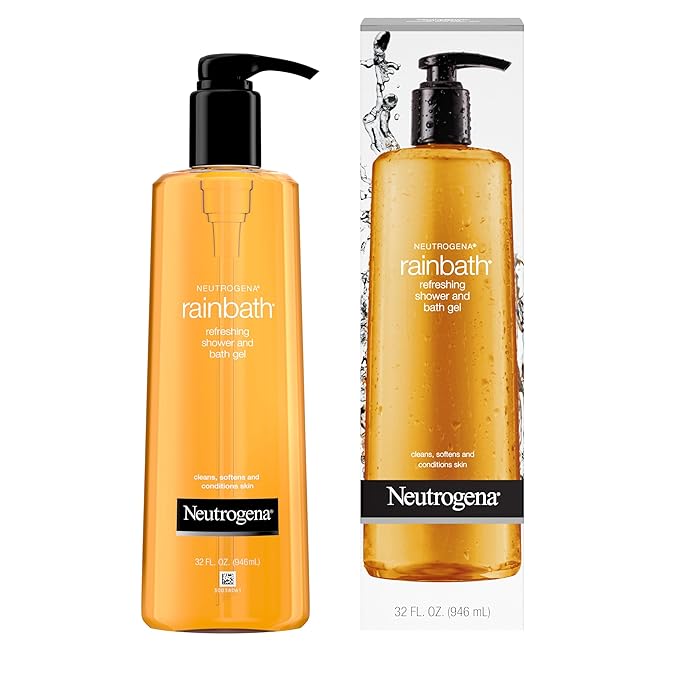 Neutrogena Rainbath Moisturizing Daily Body Wash Cleanser and Shaving Gel with Clean Rinsing Lather, Original Scent, 32 fl. Oz (Pack of 2)
