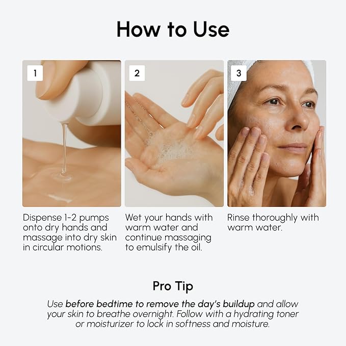 MAREE Deep Cleansing Oil for Face – Makeup Remover Oil Cleanser for Face Skincare – Centella Cleansing Oils Non-Comedogenic – Makeup Blackhead Remover – Pore Cleaner Facial Wash for Sensitive Skin
