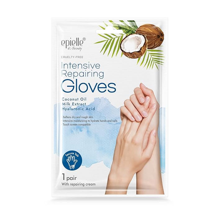 Epielle Assorted Hand Mask 5 Pairs, Deep Moisturizing Gloves for Dry, Rough Skin, Soften with Shea Butter, Self Care Gifts for Women, Spa Kit, Easter Basket Stuffers