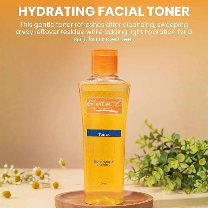 Intense Glow Facial Toner – Alcohol-Free Hydrating Toner for Refreshed, Smooth & Balanced Skin – Pore-Refining and Radiance-Enhancing Formula – 100ml