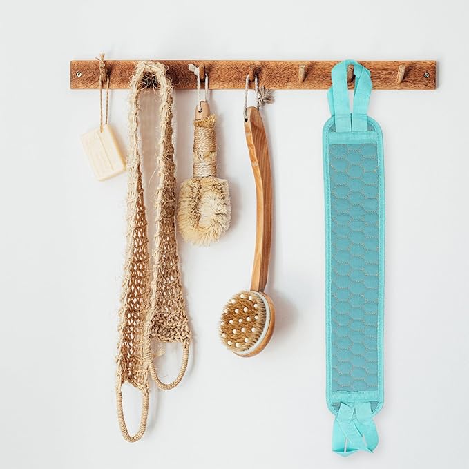 Bath Towel Back Rub Strips Long Straps Exfoliating Washcloth for Shower Bath