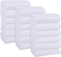 MOONQUEEN 18 Pack Premium Hand Towels - Quick Drying - Microfiber Coral Velvet Highly Absorbent Towels - Multipurpose Use as Hotel, Bathroom, Shower, Spa, Hand Towel 16 x 28 inches (White)