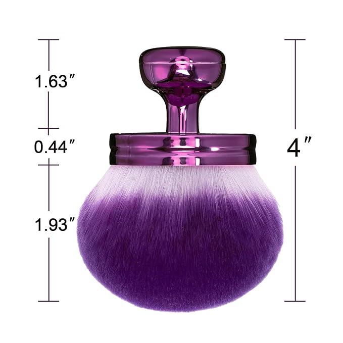 Blend & Blur Extra Large Body Makeup Brush for Self Tanner,Leg Makeup & Bronzer Self Tan Applicator, 3.0 inch Wide Round Head Kabuki Brush For Application with Drawstring Bag