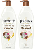Jergens Hydrating Coconut Body Moisturizer, Infused with Coconut Oil, Dermatologist Tested, Hand and Body Lotion for Dry Skin, 26.5 Oz (Pack of 2)