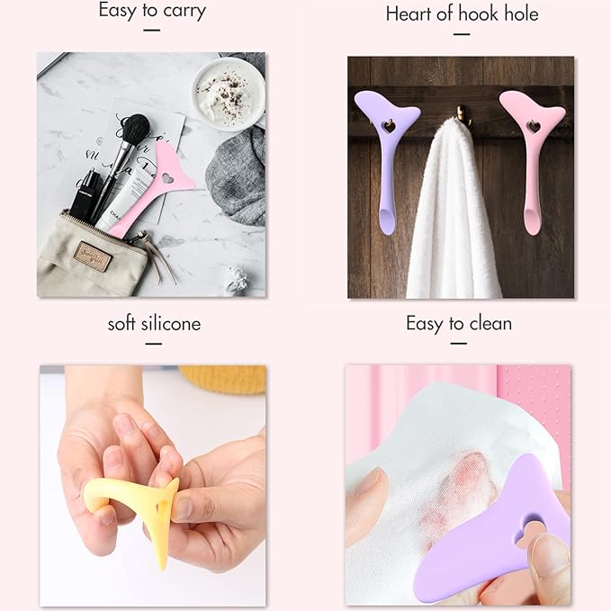 Eyeliner Stencils Wing Tips, Silicone Eyeliner Aid, Lipstick Wearing Aid, Face Cream/Mask Applicator, Easy Makeup Tool, Reusable