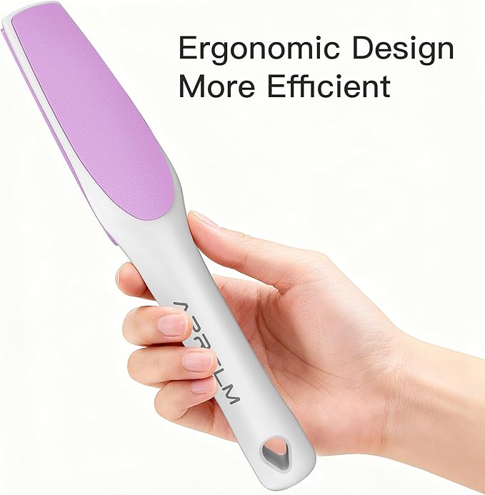 3-Sided Nano Glass Foot File, 3-in-1 Coarse/Medium/Fine Foot Callus Remover, Professional Callus Remover for Feet Hard Skin Smooth Polishing (Pink)