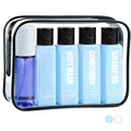 Labeled Travel Bottles for Toiletries, 3.4oz TSA Approved Travel Shampoo and Conditioner Bottles with Spray, Leak Proof Clear Plastic Containers with Flip Cap-5 PCS