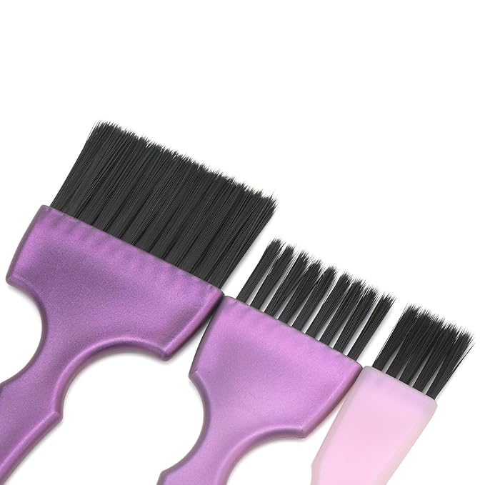 Segbeauty 6pcs Professional Hairdressing Brush Set - Tinting Brushes, Color Applicator Brushes for Hair Dyeing, Balayage, and Styling