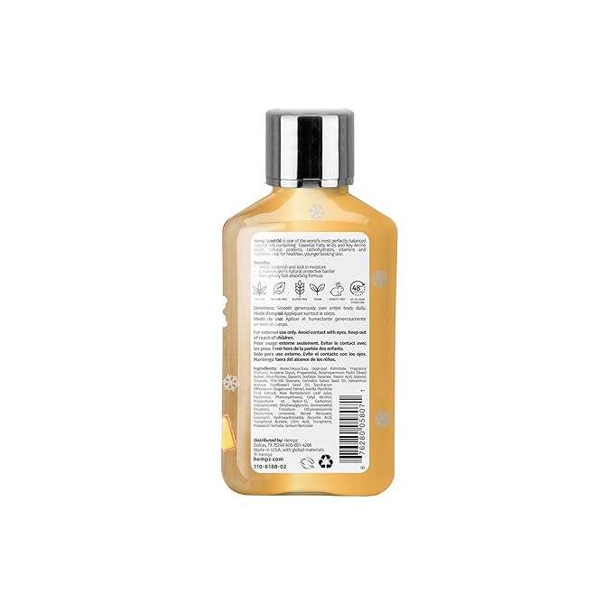 Hempz Mini Vanilla Sugar Cookie Body Moisturizer, Body Lotion, Fall Skin Care for Men & Women, Limited Edition, 2.25 fl.oz.