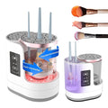 3 IN 1 Electric Makeup Brush Cleaner Machine With Timer Makeup Brush Dryer，Portable USB Automatic Cosmetic Brushes Cleaner Tool for All Size Beauty Makeup Brush Set,Contour,Blush Brush,Eyeshadow