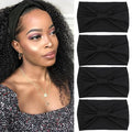 Kachanaa 4 Pack Wide Headbands for Women Elastic Knotted Yoga Sport Workout Headbands Turban African Head Wraps Hair Accessories