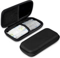 Tuciyke Tampon Storage Bag,Black Tampon Organizer Bag with Zipper Pack of 2 Small Pouch for Feminine Products 6.3x3.3x1.2inches Portable Period Bags for Women,Ladies