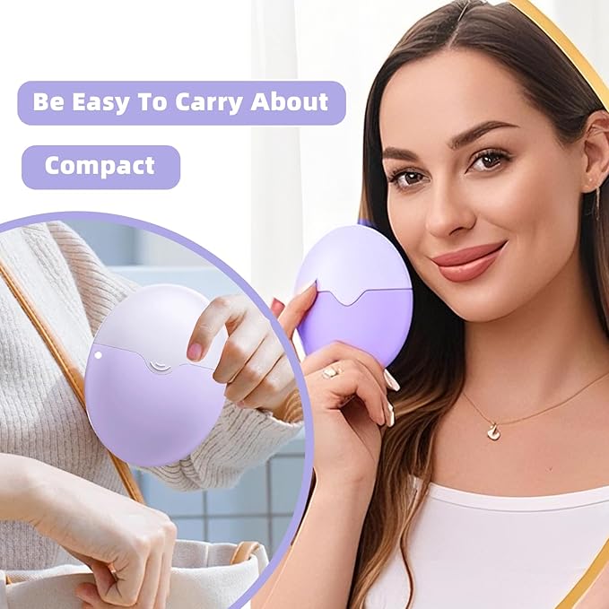 Sunscreen Applicator for Kids with Replaceable Body Sunblock Lotion Sponge 1.86oz Sunscreen Sponge Applicator Refillable Portable Silicone Washable for Kids Women Adults Family Travel Size (Purple)