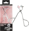 JAPONESQUE False Lash Fuser and Curler - Fuse Natural Lashes to False Eyelashes - No More Flyaway Corners! Great Tool for Short Natural Lashes