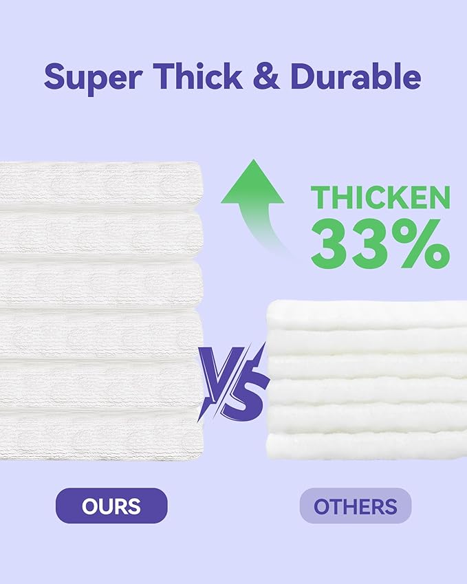 Disposable Face Towels, 10"×12" XL Face Towelette Disposable, Soft Makeup Remover Dry Wipes, Thick Facial Tissue for Women Cleansing, Skin Care, 50 Count (2 Pack)