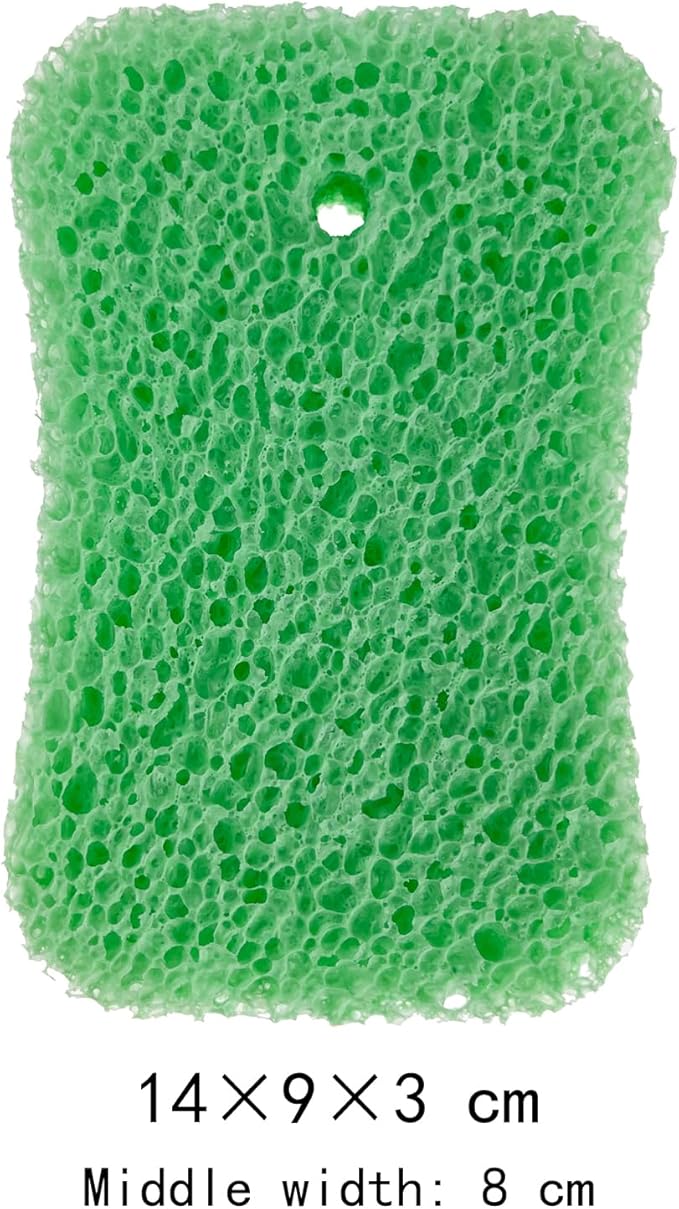 Bath Sponge 3-Pack – Soft Exfoliating Shower Sponges for Deep Cleaning, Durable Body Sponge Set for Adults in Orange, Blue & Green