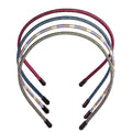 minihope Skinny Multicolor Headbands - Assorted Colors for All Hair Types - Instant Style, Pain-Free Wear - Durable, Adjustable, 4 Pack - Women, Men, Boys, Girls.